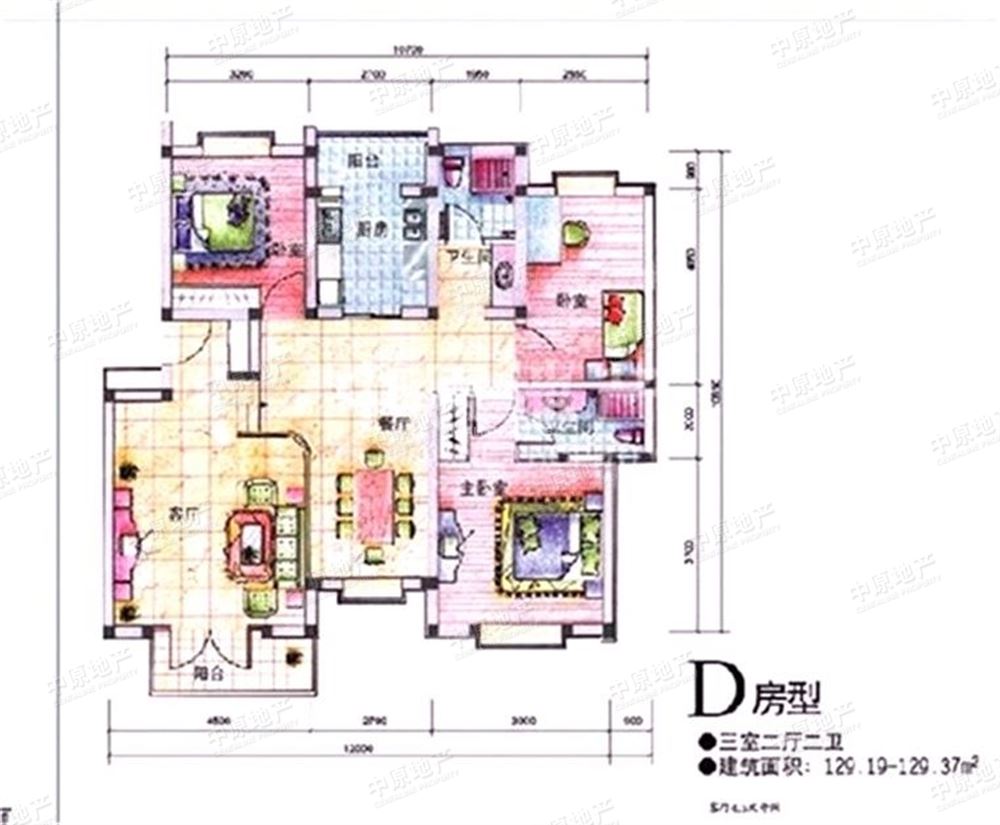 奥林匹克花园枫叶苑-户型图图片