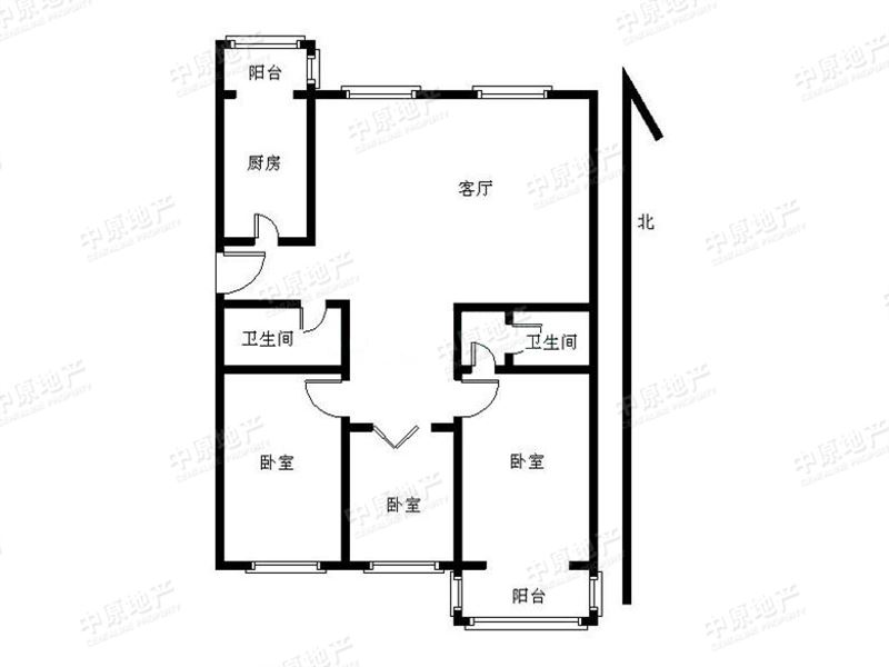 桂荷园 三阳开泰户型 风水好 大三室 过五年