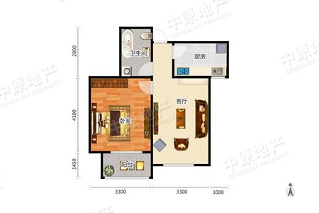 秋丽家园 57.74平米 135万宜居