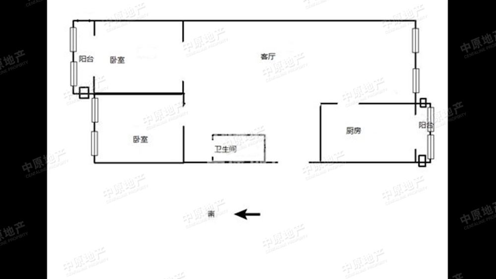 谊城公寓 精装两室 双阳户型 格局合理 南北通透 位置安静