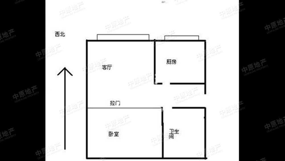 东北角艺术公寓 1室1厅1卫 家电齐全 全明户型