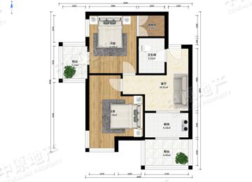 东惠家园 2室1厅1卫 家电齐全 全明户型