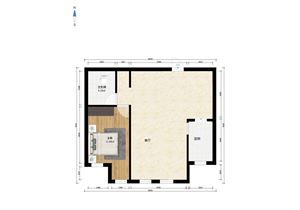 和苑小区梦和园 2室1厅1卫 全明户型 家电齐全
